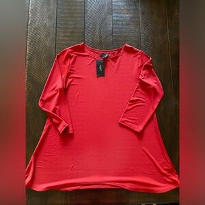 NWT Alfani Large Petite A-line top red/orange